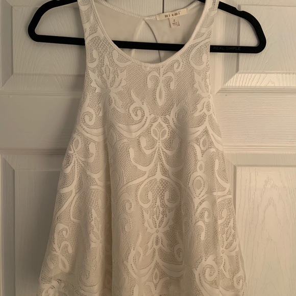 Miami Lace-Overlay Tank - Picture 1 of 3